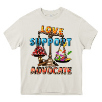 Cream Love support advocate Heavy Core Tee - CowGirlArtShop