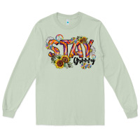 Matcha Stay Groovy Long Sleeve Tee - CowhideDigitalArt