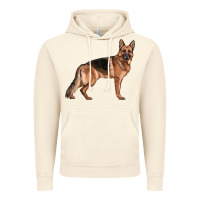 Vintage Artic German Shepherd Dog Illustrations Vintage Hoodie - LillyAllenDesigns