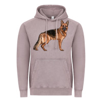 Vintage Zinc German Shepherd Dog Illustrations Vintage Hoodie - LillyAllenDesigns