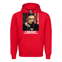 Red Notorious R.B.G. Funny Progressive, Liberal Ruth Bader Ginsburg Zipper Hoodie - artisFamous