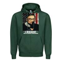 Sports Green Notorious R.B.G. Funny Progressive, Liberal Ruth Bader Ginsburg Zipper Hoodie - artisFamous
