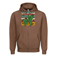 Chestnut cactus sunflower coaster Zipper Hoodie - JahusDesignShop