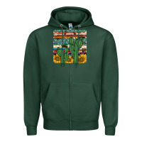 Sports Green cactus sunflower coaster Zipper Hoodie - JahusDesignShop