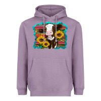 Lavender western cow sunflowers serape leopard Heavyweight Hoodie - RanaPortraitStore