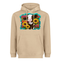 Mushroom western cow sunflowers serape leopard Heavyweight Hoodie - RanaPortraitStore