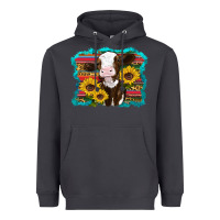Smoke western cow sunflowers serape leopard Heavyweight Hoodie - RanaPortraitStore