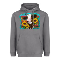 Storm western cow sunflowers serape leopard Heavyweight Hoodie - RanaPortraitStore