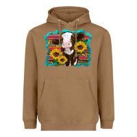 Toasted Coconut western cow sunflowers serape leopard Heavyweight Hoodie - RanaPortraitStore