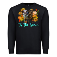 Black Tis The Season Cows Premium Sweatshirt - RanaPortraitStore