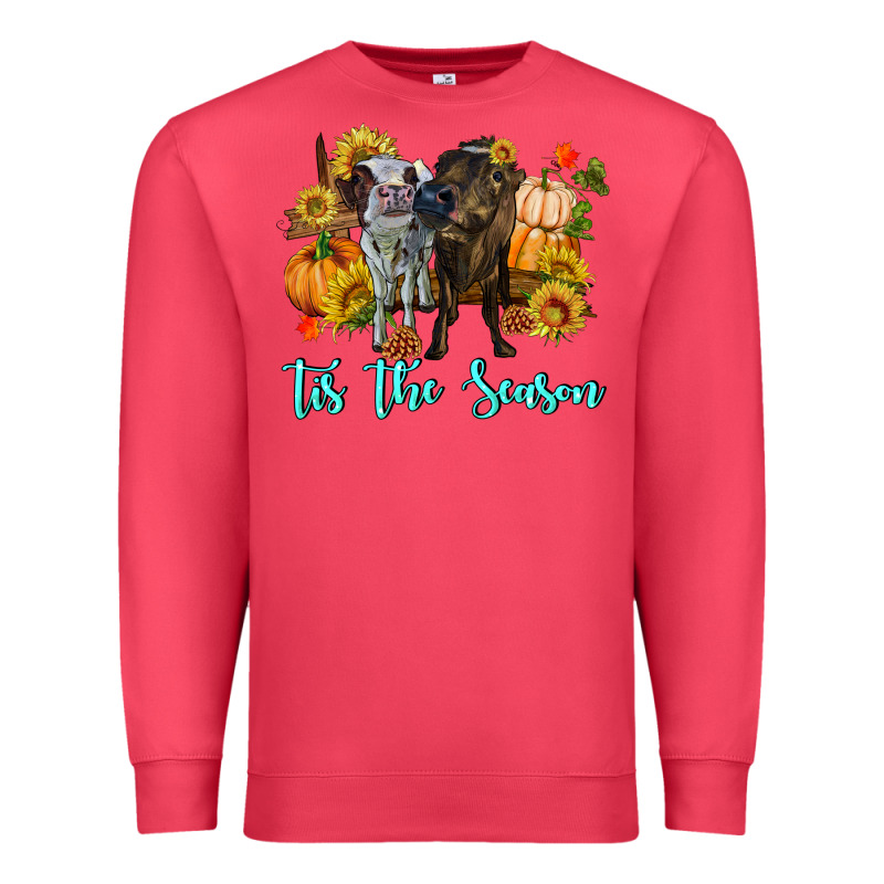 Tis The Season Cows Premium Sweatshirt by RanaPortraitStore | Teevron