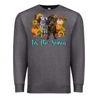 Charcoal Heather Tis The Season Cows Premium Sweatshirt - RanaPortraitStore