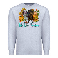 Heather Grey Tis The Season Cows Premium Sweatshirt - RanaPortraitStore