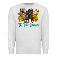 Oatmeal Heather Tis The Season Cows Premium Sweatshirt - RanaPortraitStore