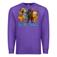 Purple Tis The Season Cows Premium Sweatshirt - RanaPortraitStore