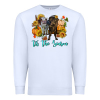 White Tis The Season Cows Premium Sweatshirt - RanaPortraitStore
