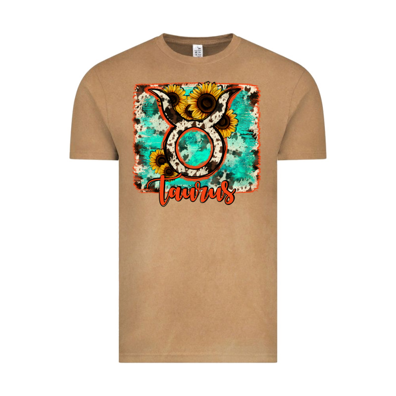 Taurus Turquoise Cowhide Vintage Tee by RanaPortraitStore | Teevron