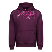 Mauve Wine hope breast cancer butterfly Urban Hoodie - Jasminsmagicworld