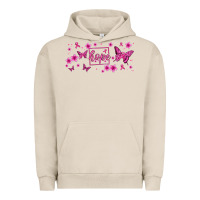 Pigment French Oak hope breast cancer butterfly Urban Hoodie - Jasminsmagicworld