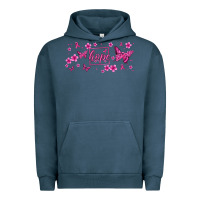 Pigment Midnight Navy hope breast cancer butterfly Urban Hoodie - Jasminsmagicworld