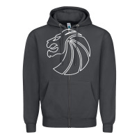 Smoke outline seven lions Zipper Hoodie - artisFamous