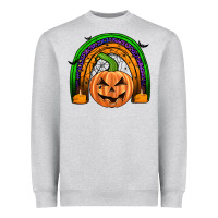 Heather Grey halloween rainbow Heavyweight Sweatshirt - JahusDesignShop
