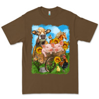 Cacao farm animals wagon olivia Premium Tee - OliviaCreatesArt