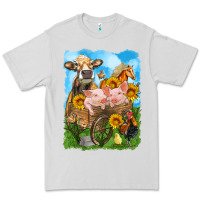 Dove Grey farm animals wagon olivia Premium Tee - OliviaCreatesArt