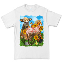 White farm animals wagon olivia Premium Tee - OliviaCreatesArt