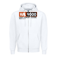 White hal 9000 logic memory systems urbana illinois Zipper Hoodie - artisFamous