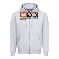 Heather Grey hal 9000 logic memory systems urbana illinois Zipper Hoodie - artisFamous