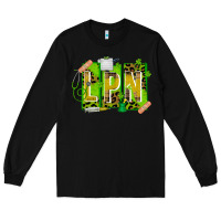 Black St. Patricks Day Lpn Long Sleeve Tee - CowhideDigitalArt