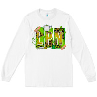 White St. Patricks Day Lpn Long Sleeve Tee - CowhideDigitalArt