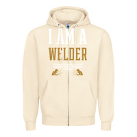 Sandshell I Am A WELDER - WELDER Job Gift Funny Zipper Hoodie - artisFamous