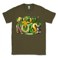 Army Green lucky nurse St. Patrick's Classic Tee - HowdyJamesFarm