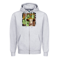 Heather Grey cactus hereford coaster Zipper Hoodie - JahusDesignShop