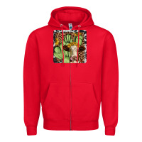 Red cactus hereford coaster Zipper Hoodie - JahusDesignShop