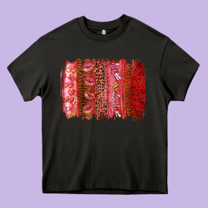 Valentine's Day Brushstrokes Heavy Core Tee Designed By Ranaportraitstore
