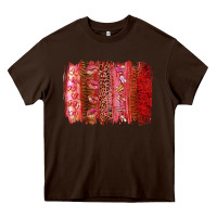 Chocolate Brown Valentine's Day Brushstrokes Heavy Core Tee - RanaPortraitStore