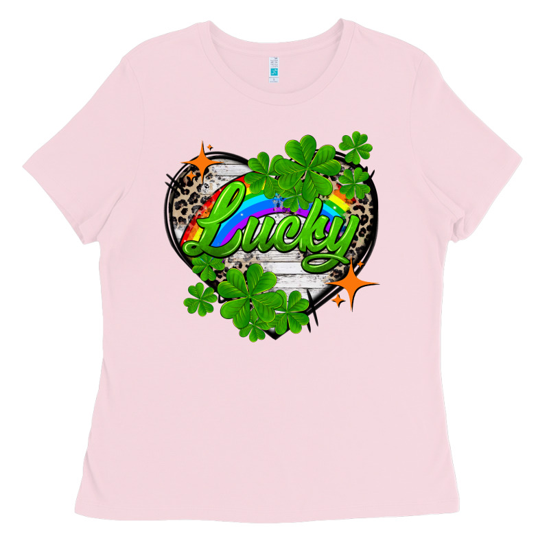 Lucky Heart St. Patricks Day Ladies Tee by FaDigitalArtStudio | Teevron
