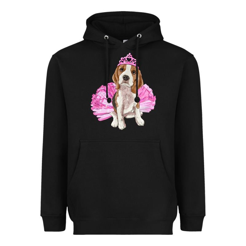 Balerina Beagle With Tutu Heavyweight Hoodie by RanaPortraitStore | Teevron