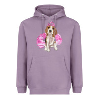 Lavender balerina beagle with tutu Heavyweight Hoodie - RanaPortraitStore
