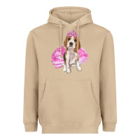 Mushroom balerina beagle with tutu Heavyweight Hoodie - RanaPortraitStore