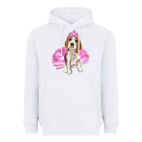 White balerina beagle with tutu Heavyweight Hoodie - RanaPortraitStore