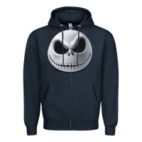 Navy happy halloween pumpkin Trick or treat Zipper Hoodie - artisFamous