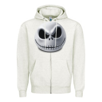 Oatmeal Heather happy halloween pumpkin Trick or treat Zipper Hoodie - artisFamous