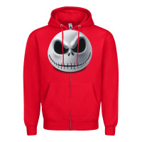 Red happy halloween pumpkin Trick or treat Zipper Hoodie - artisFamous