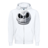 White happy halloween pumpkin Trick or treat Zipper Hoodie - artisFamous