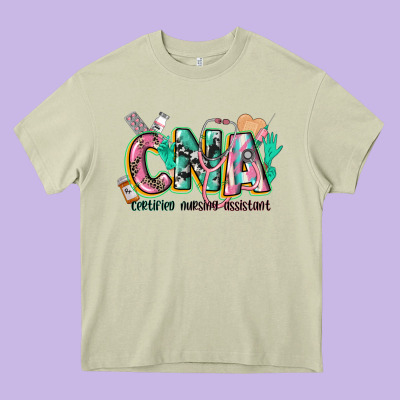 Certified Nursing Assistant Heavy Core Tee Designed By Cowgirlartshop