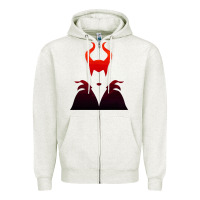 Oatmeal Heather maleficent Zipper Hoodie - artisFamous